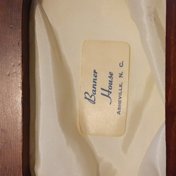 Vintage Banner House Wooden Handle Purse With Removable Inserts - Picture 2 of 10